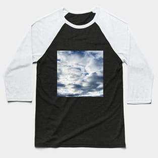 White clouds in the blue sky Baseball T-Shirt